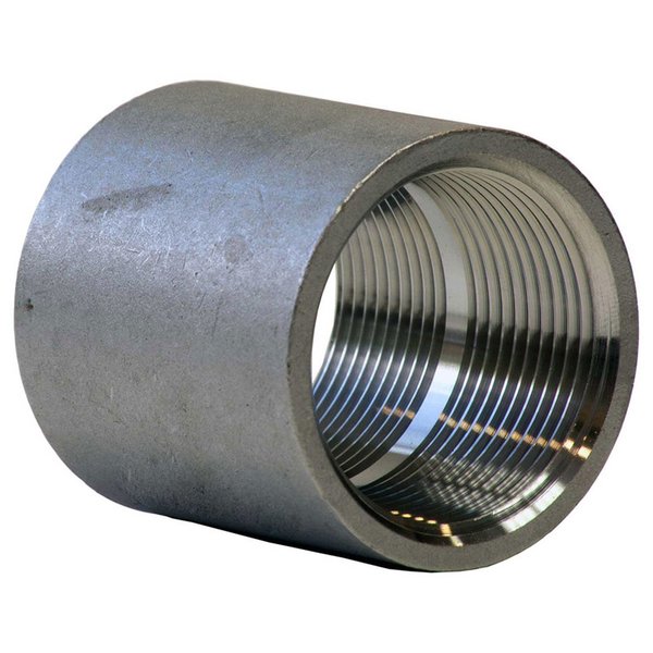 Merit Brass Co 1-1/2 304 Stainless Steel Coupling, FNPT, Class 150, 300 PSI K411-24